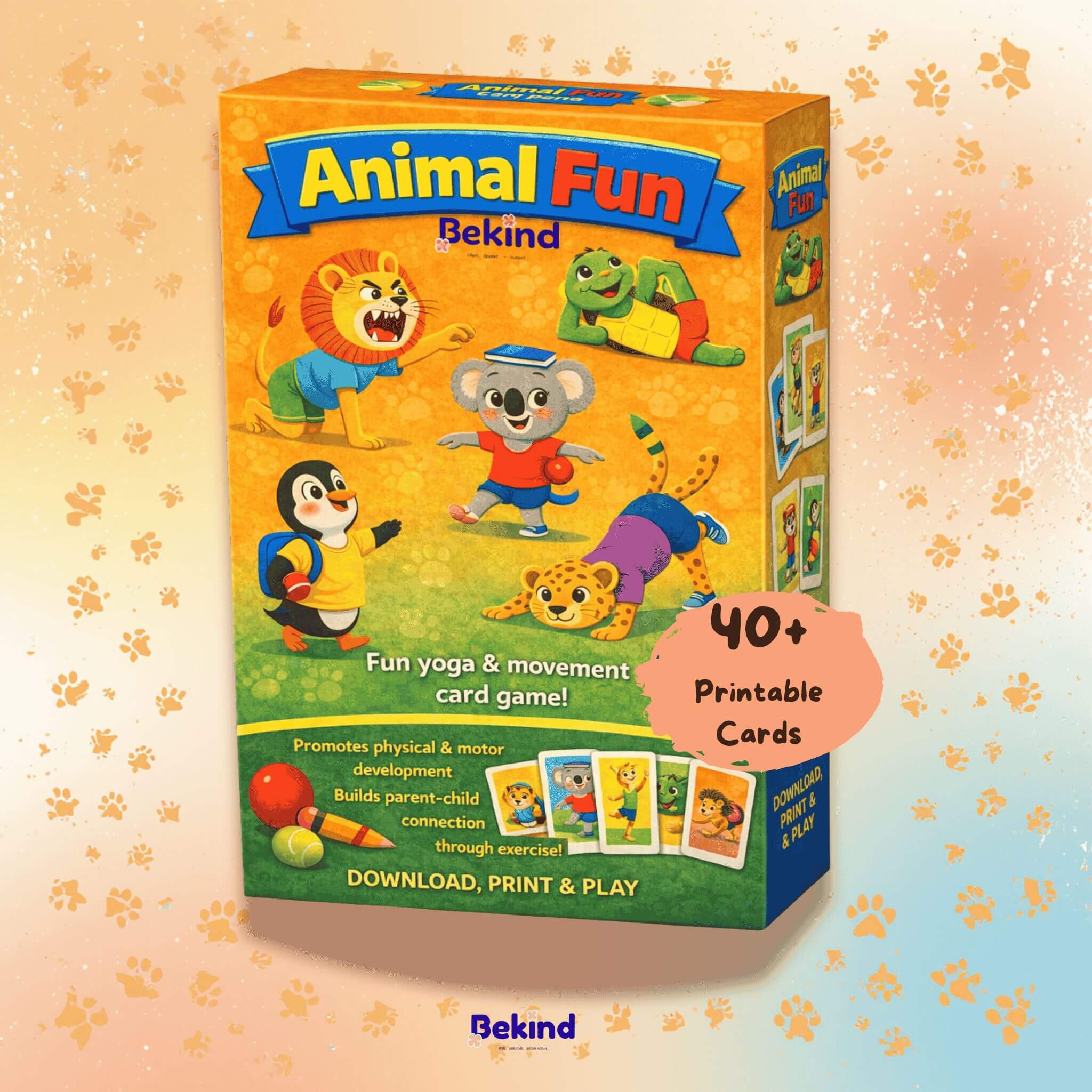 Animal Fun – Yoga & Movement Card Game for Kids and Families