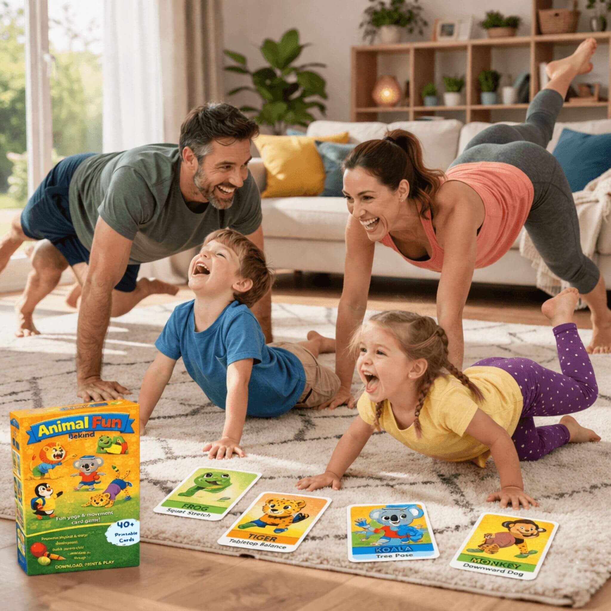 Animal Fun – Yoga & Movement Card Game for Kids and Families