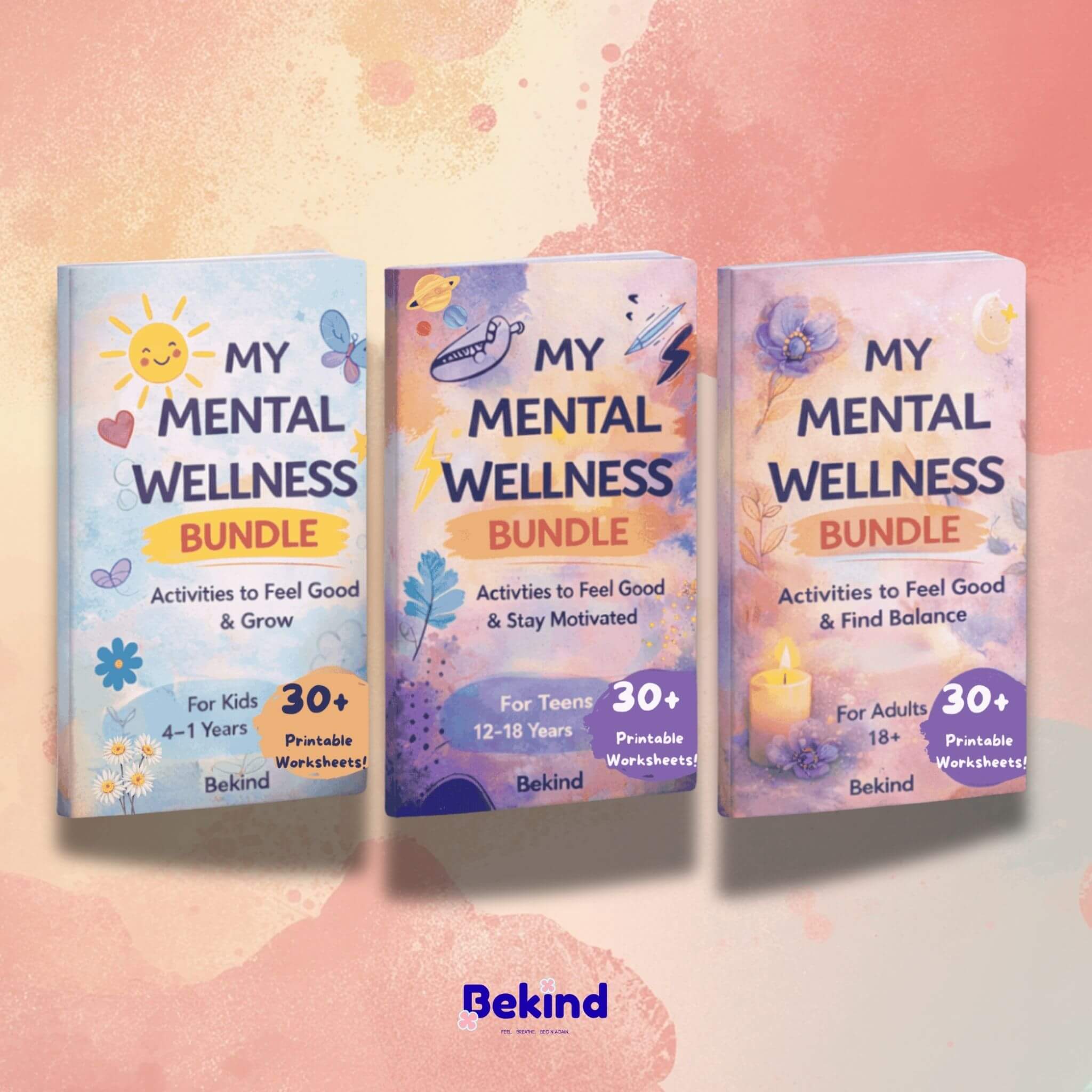 Printable Emotional Growth Activity Bundle for Kids, Teens & Adults