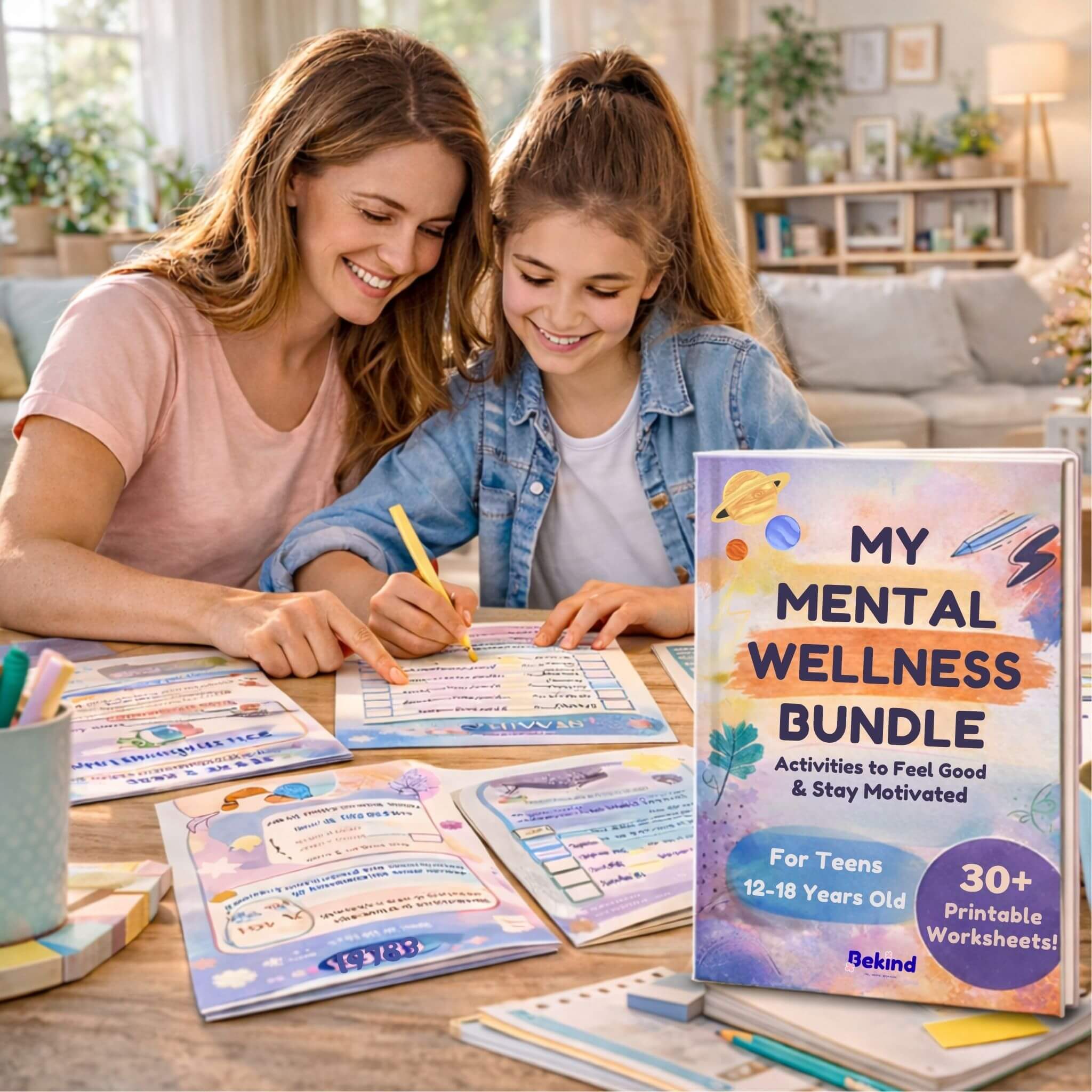 Printable Emotional Growth Activity Bundle for Kids, Teens & Adults